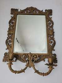 Espelho mirror parede com dois castiçais
