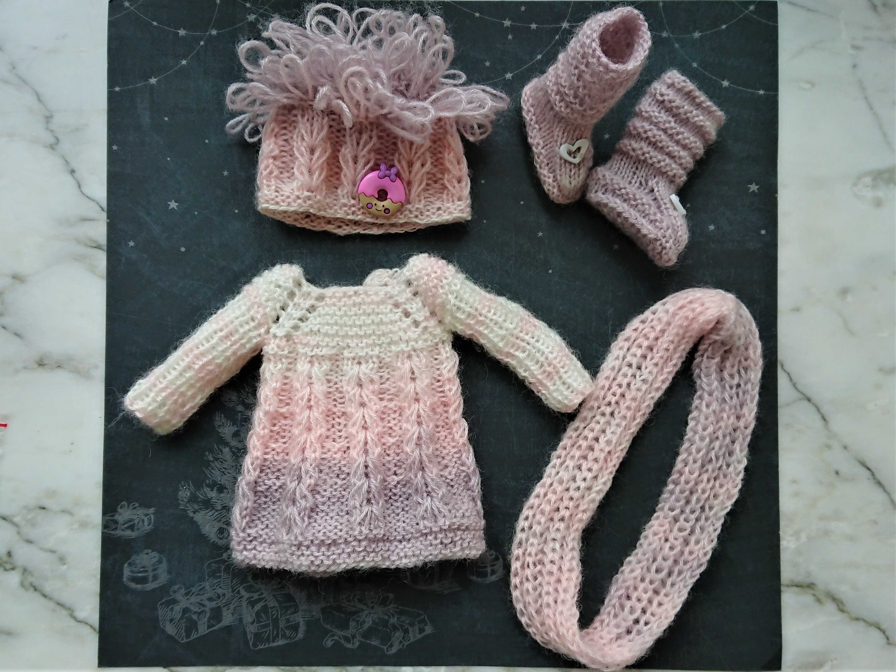 Комплект "Зимова ляля" для ляльки Paola Reina. Одежда для Паола Рейна