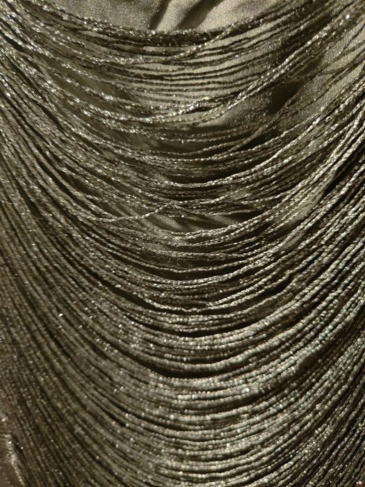 Czarny Top z frędzlami