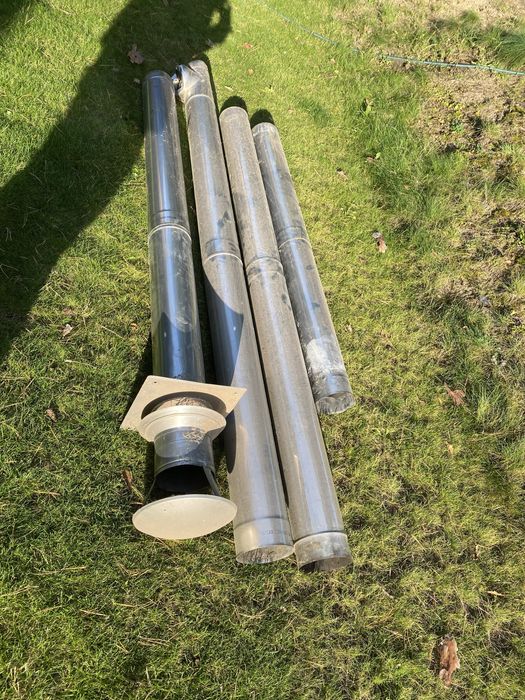 Komin z nierdzewki 7m  śr 130