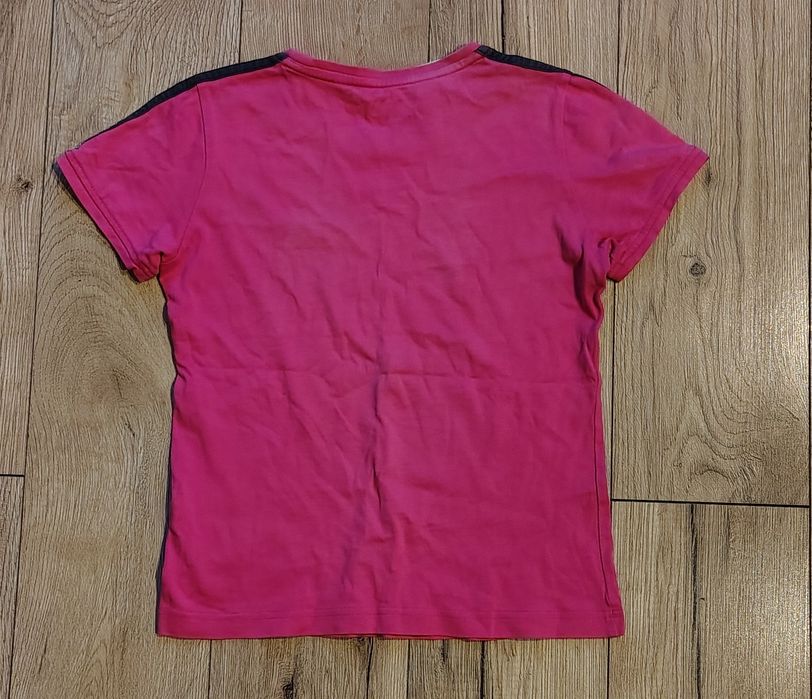 Koszulka t-shirt dziewczęcy różowy Adidas 146