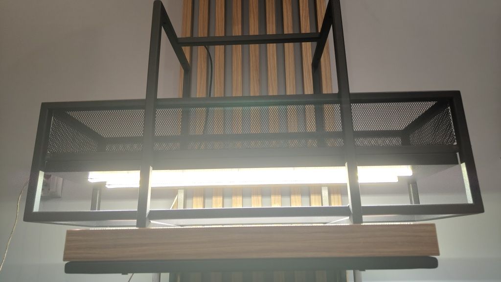 Lampa kwietnik wiszący loft industrial