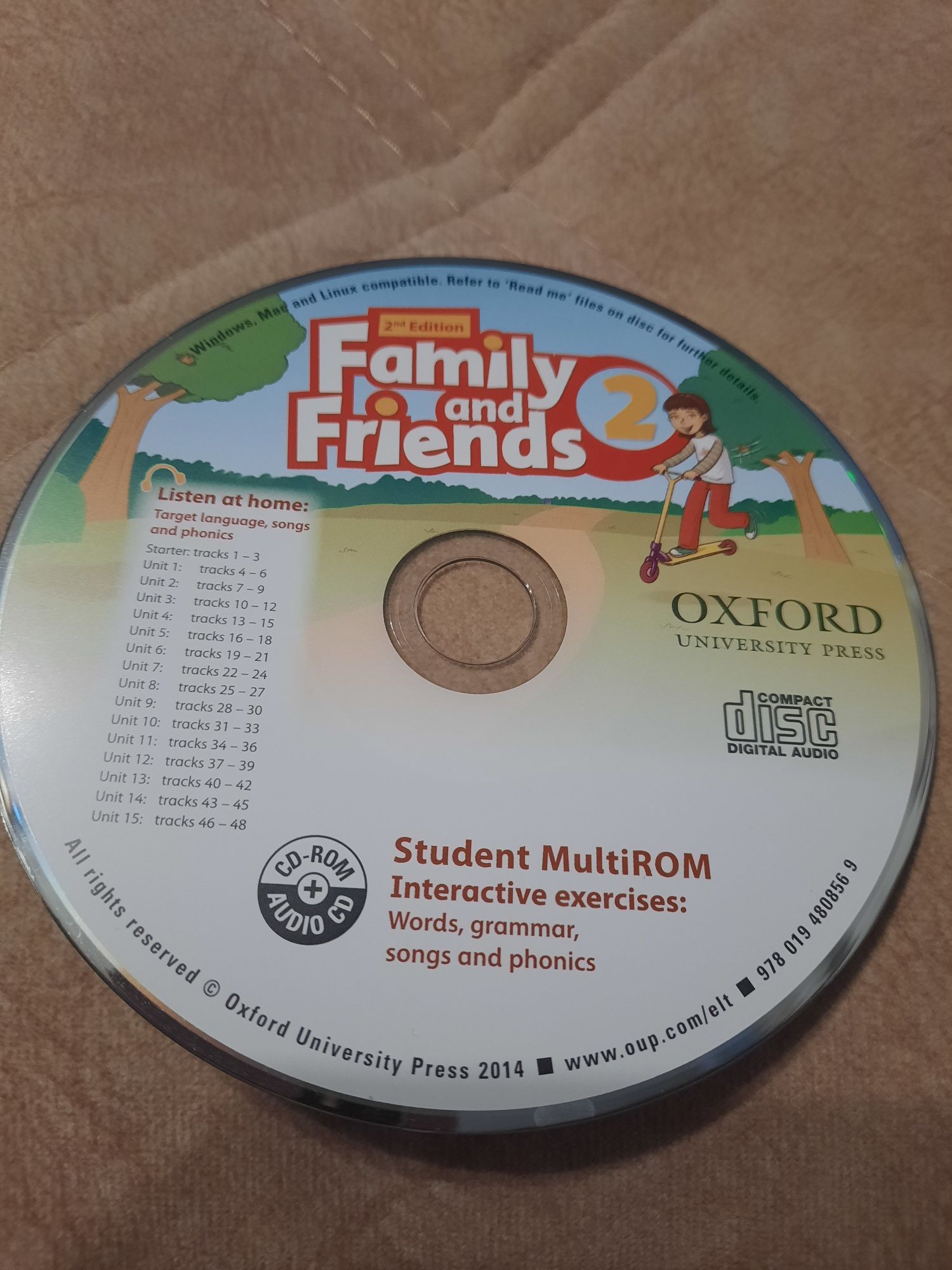 диск  для книги з  англійської мови family and friends 2