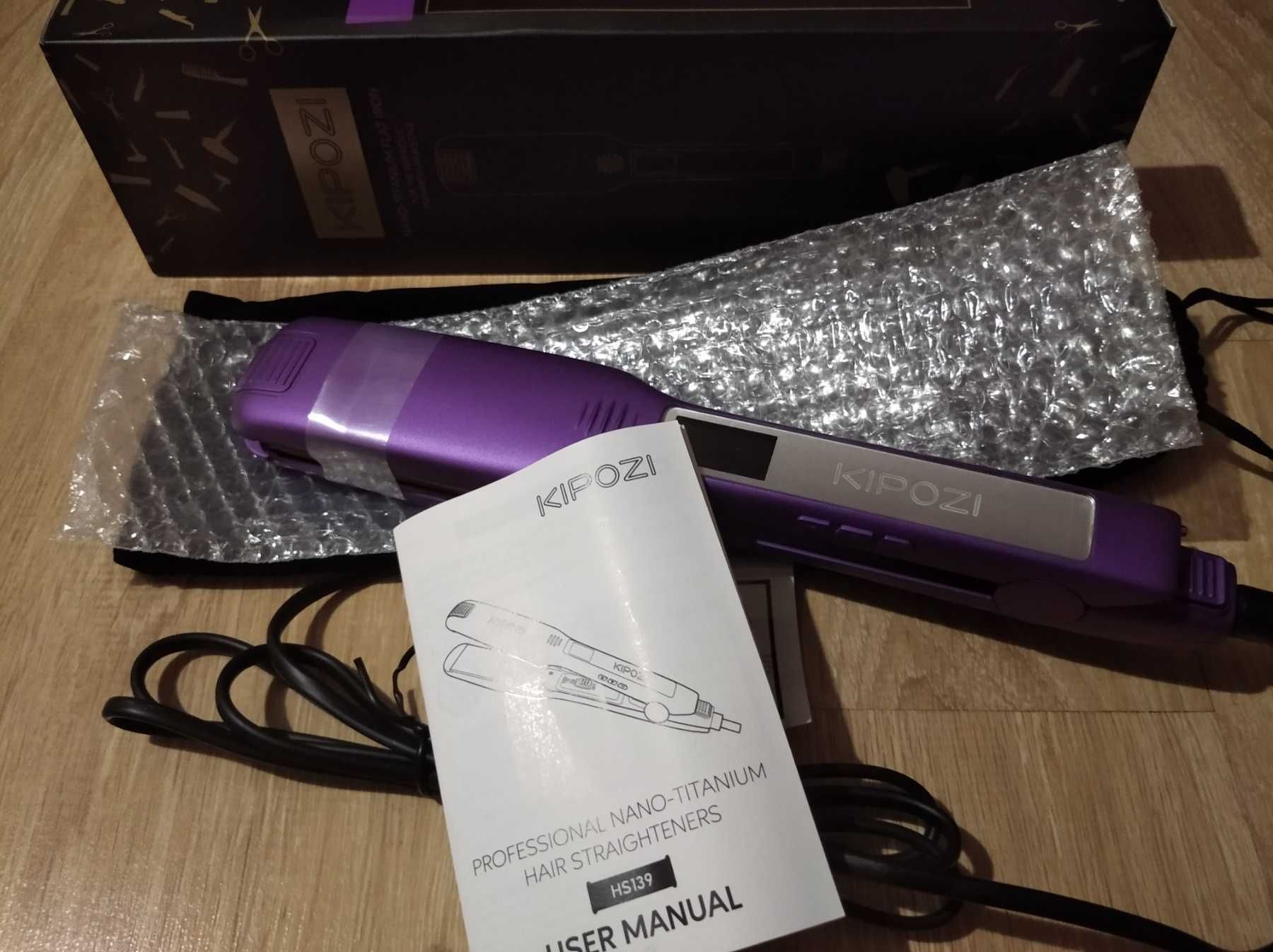 KIPOZI IRON Profesjonalna Prostownica Płytka Do Włosów Tytan Ок!