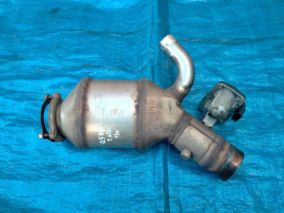 Audi Q5 80A Katalizator DPF 80A131703G / PRZEPUSTNICA 8W0253691A / ORYGINAŁ