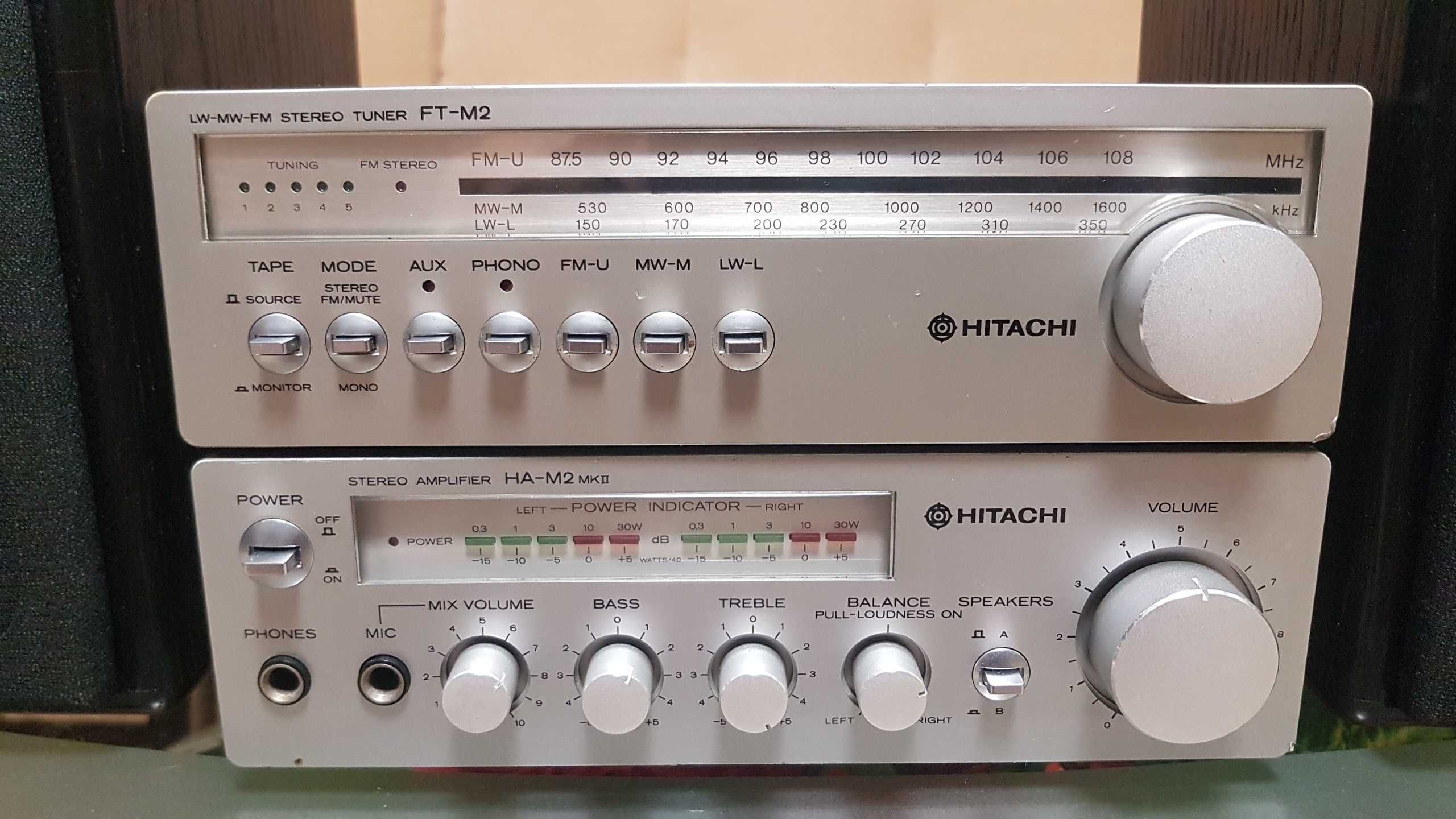 Усилитель Hitachi "Lo-D" HA-M2 MK II+FT-M2 mini system made in Japan