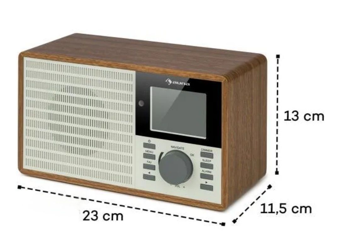 Radio internetowe Auna IR-160, drewno