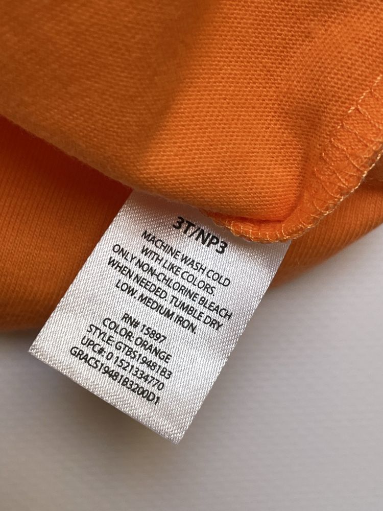 98 Garanimals USA pomarańczowa koszulka tshirt robiot DAD nowa