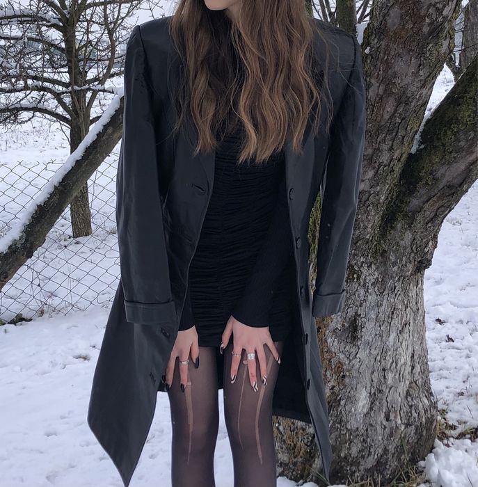 Натуральний шкіряний тренч