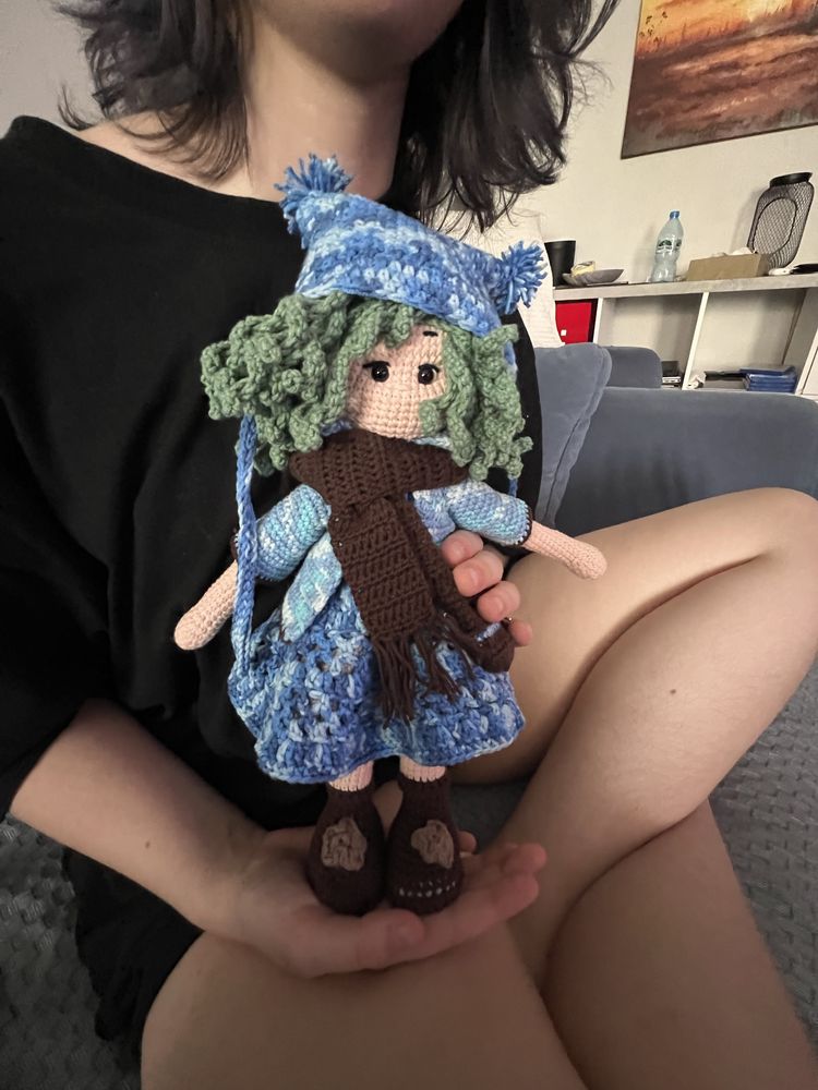 Lalka, przytulanka, amigurumi, handmade