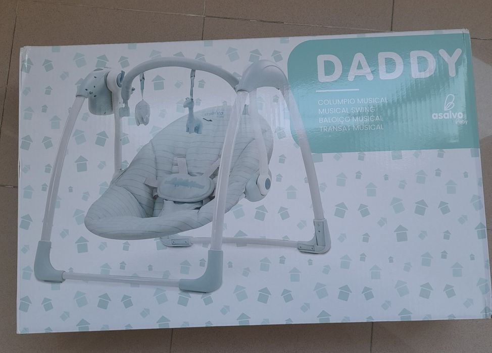 Cadeira baloiço musical Daddy bebé