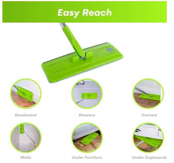Zestaw mop i wiadro EasyGleam kolor zielony