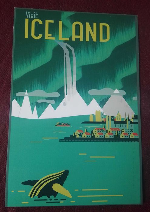 Islandia  plakat 30x20 cm do aranżacji - reprint