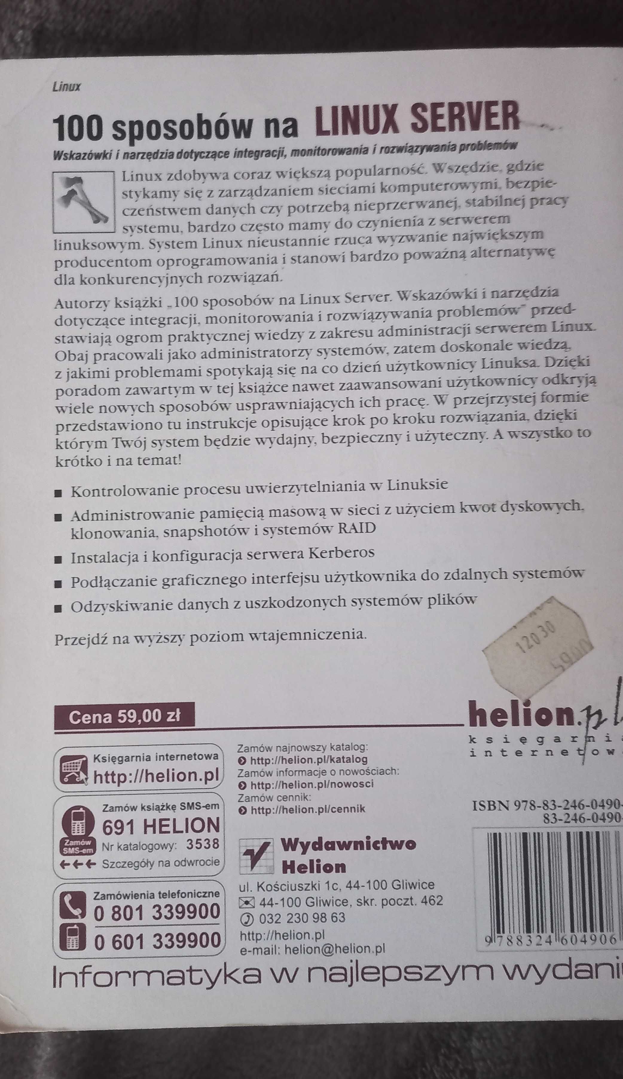 100 sposobów na LINUX SERVER