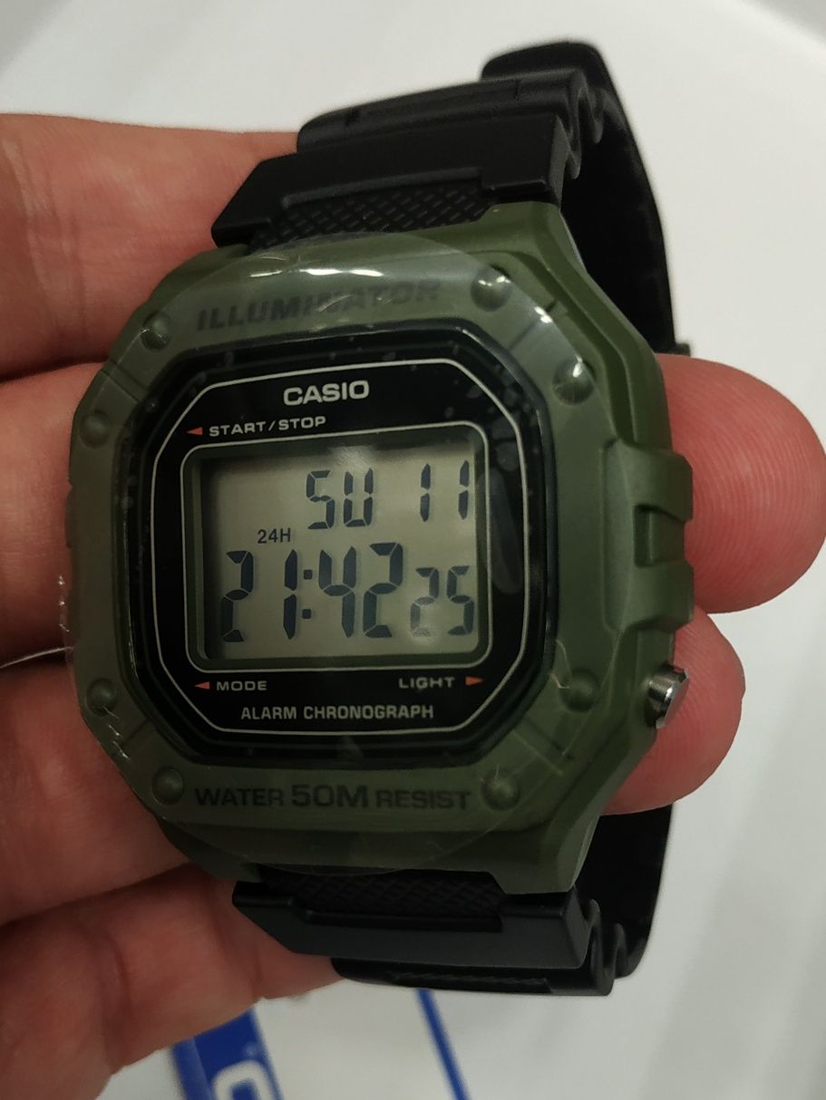 Годинник Casio W-218H-3A Оригінал Гарантія Новий Касио Часы мужские