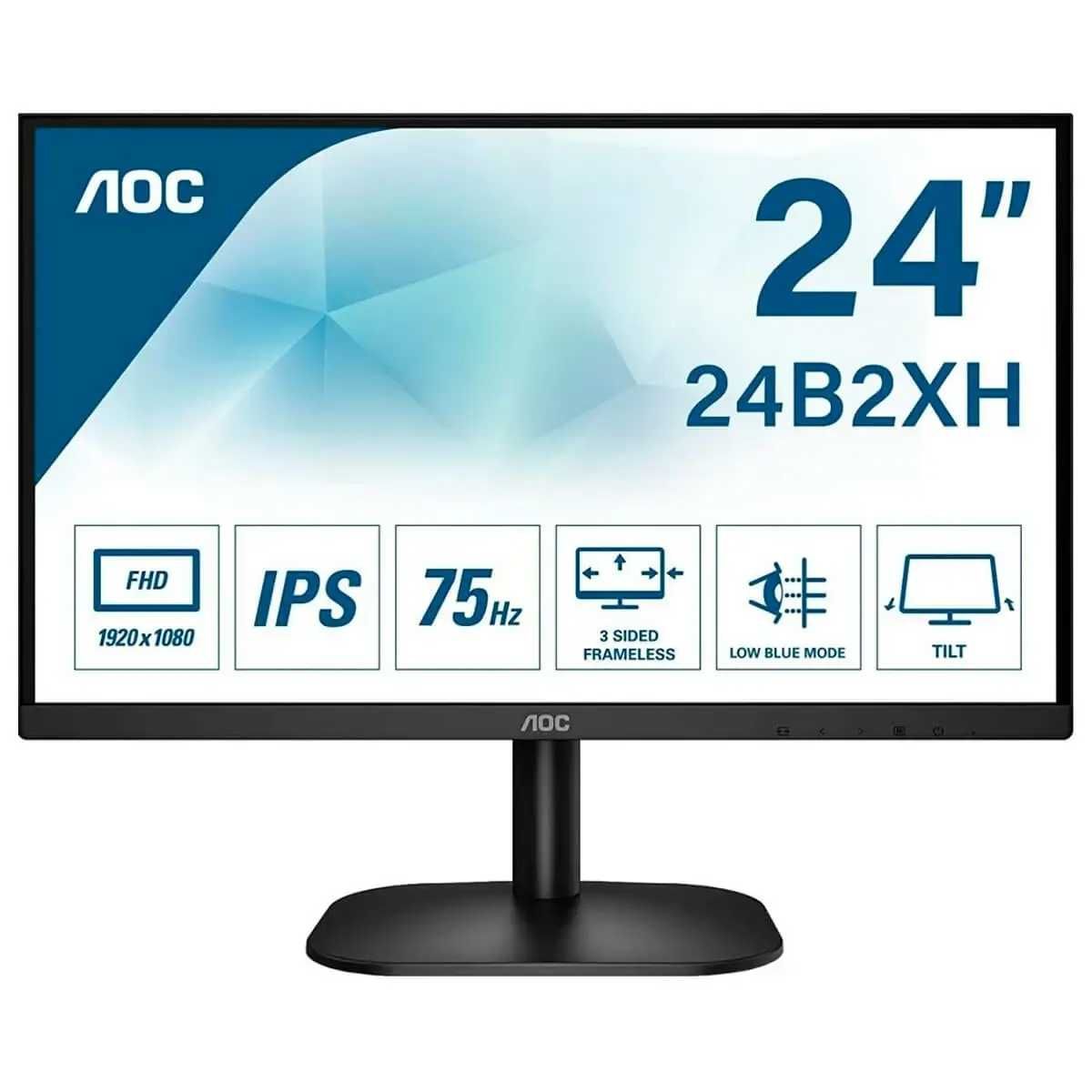 Монітор 24" AOC (точніше 23.8"), б/в, стан і вигляд нового