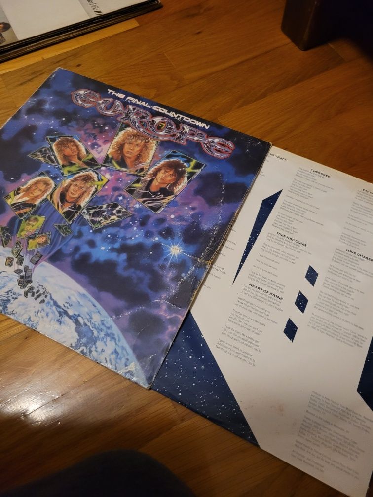 Vinil original de 1986 Europe "The final countdown ".