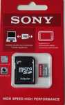 Sony 128 GB Karta pamięci MicroSD z adapterem Nowa