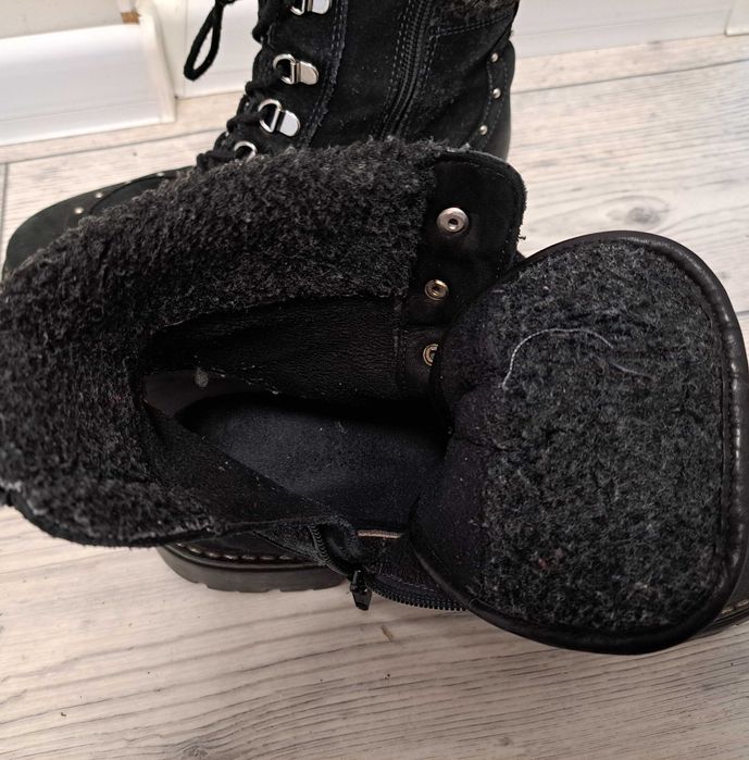 Buty zimowe, rozmiar 36, skóra naturalna