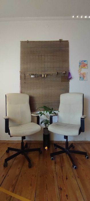 Krzesło Ikea Malkolm obrotowe (2 szczt.) komputerowe biurowe biale