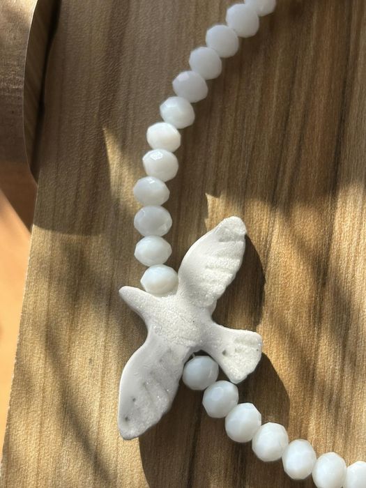 Тренд чокер горлиця,підвіска голуб,намисто пташка