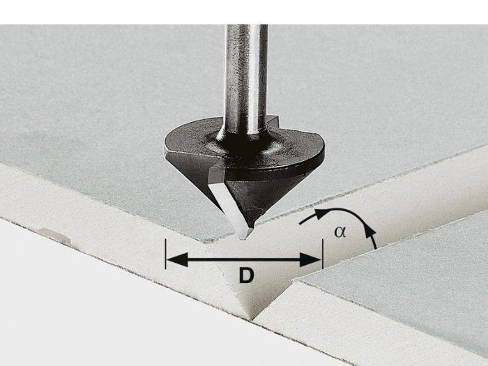 Frez 90 stopni do płyt gk gipsowych. Na wzór festool.