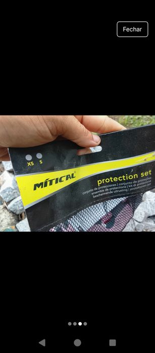 Proteções para bicicleta ou skate