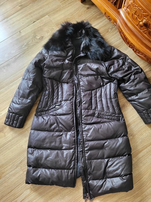 Botki skóra naturalna płaszcz puchowy premium nowa torba nine west