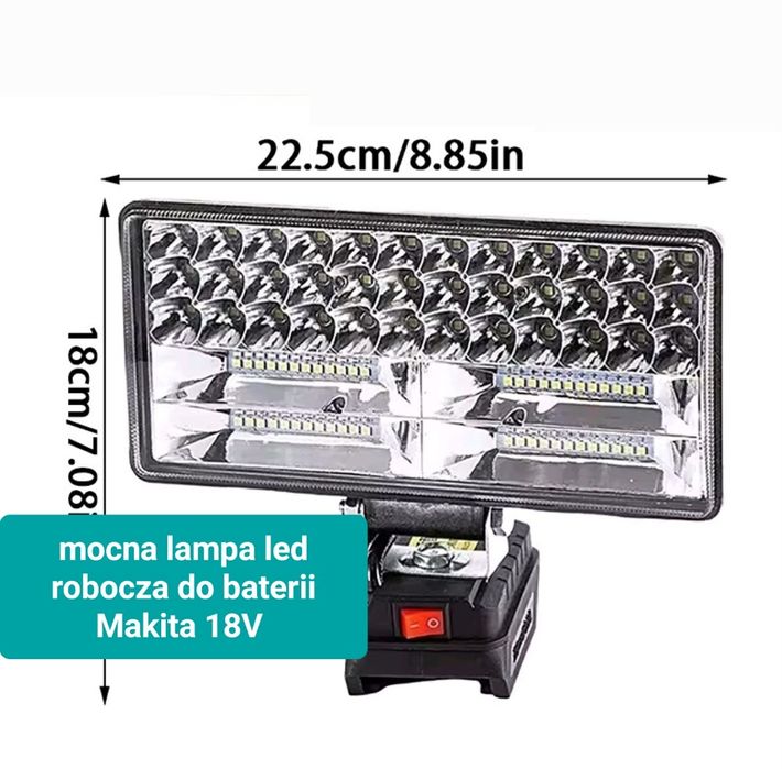 lampa robocza LED na Baterie Makita 18V mocna 84Ledy