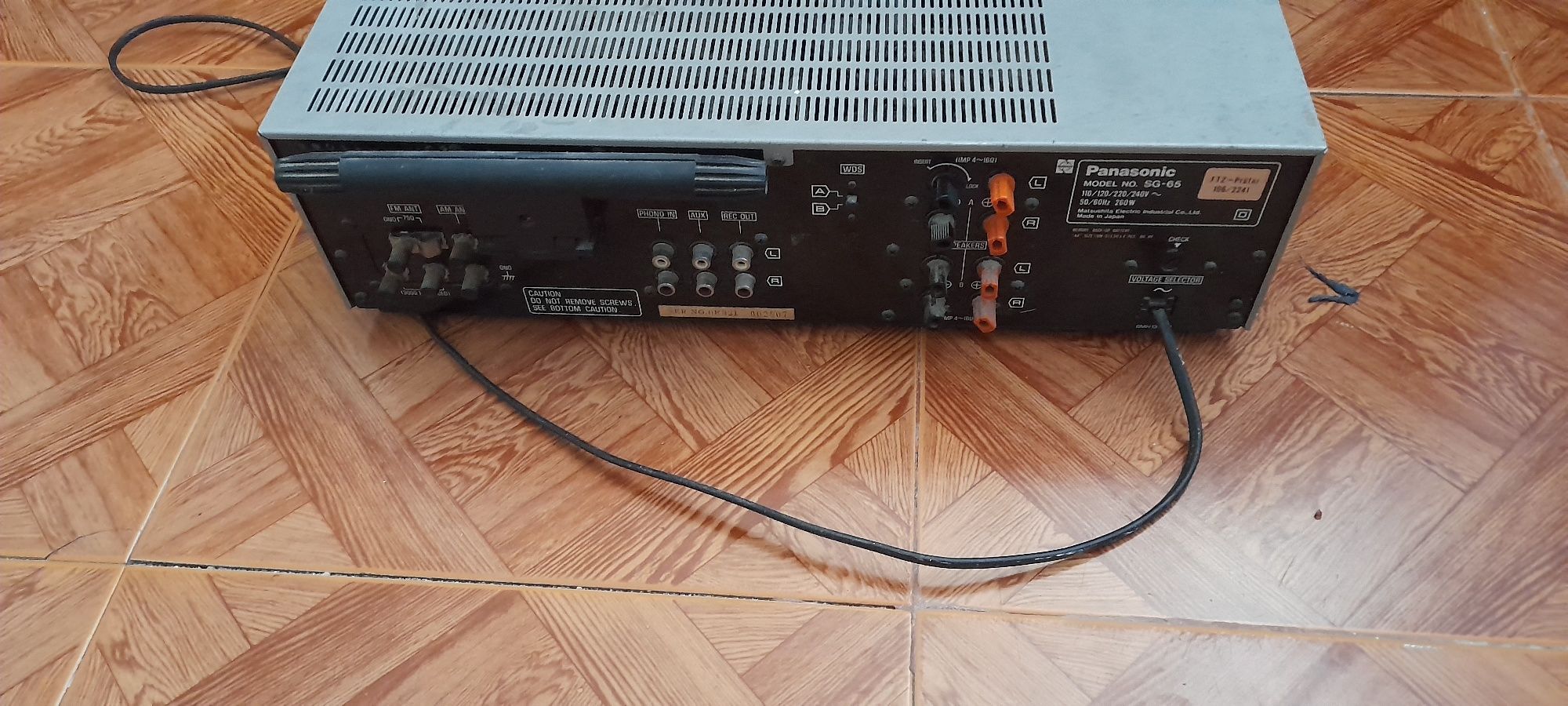 Amplificador avariado