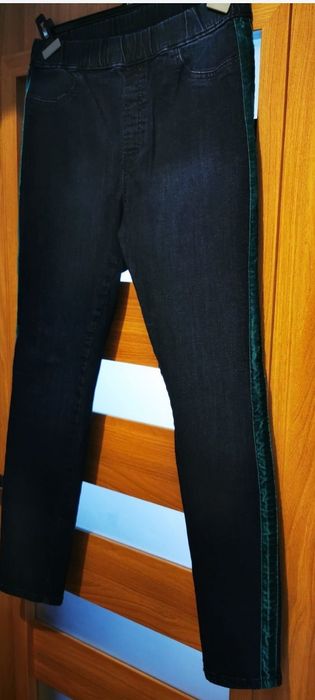 Damskie jeansy wysoki stan L