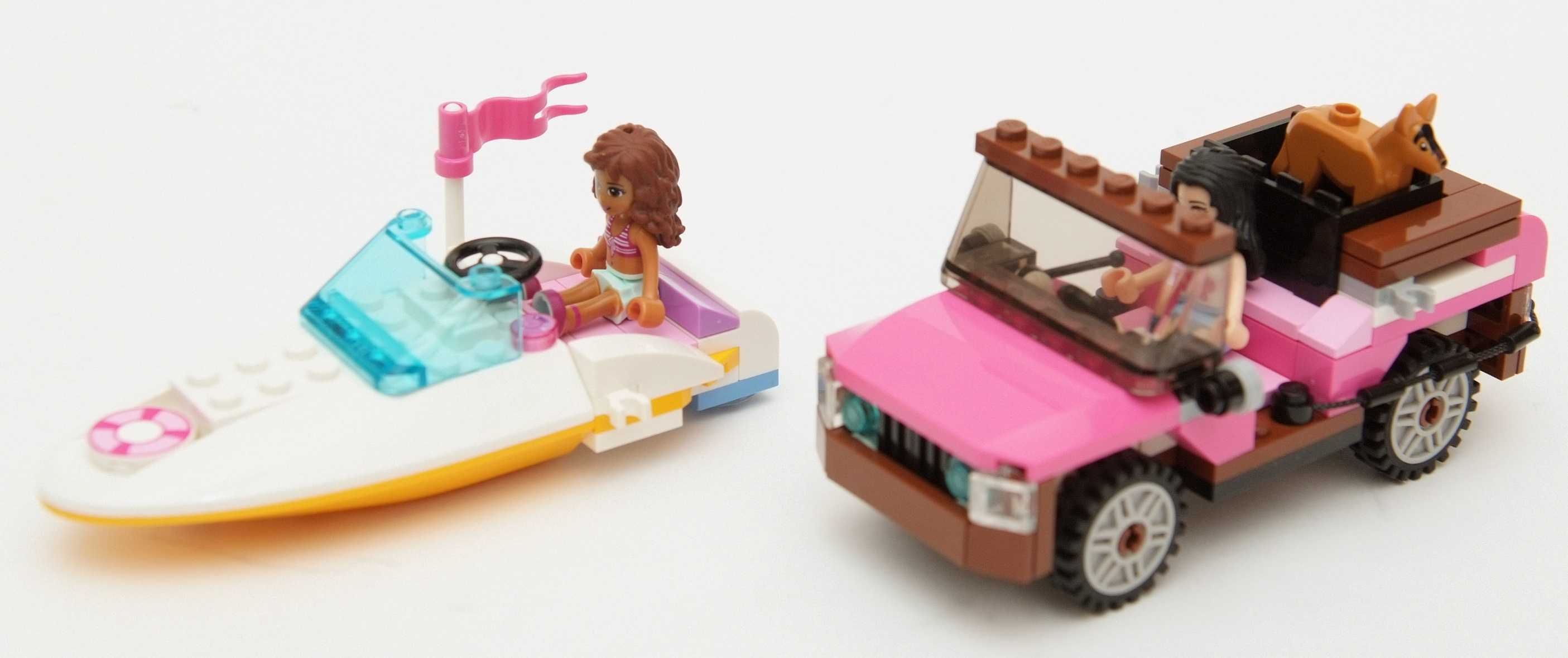 LEGO Friends Pojazdy: Terenówka i Motorówka Emma i Oliwia