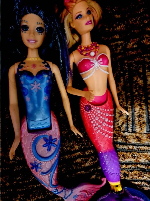 Lalki syrenki bardzo kolorowe