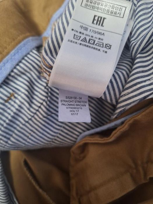 Брюки штани чинос чоловічі Gap Straight Stretch, розмір 38/30