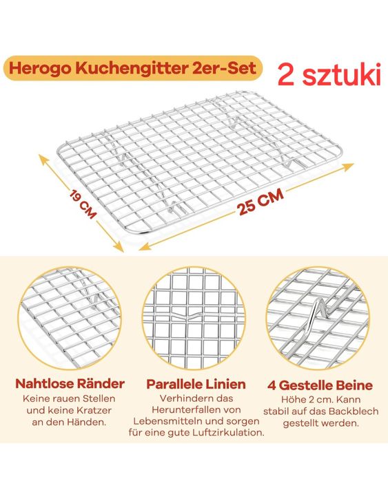 kratki do pieczenia w piekarniku ,chłodzące do grillowania 7 szt.