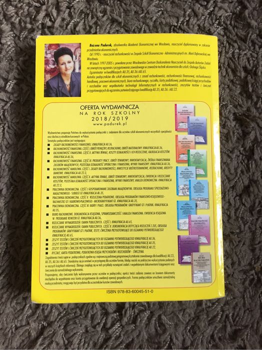 Zeszyt testów i ćwiczeń Bożena Padurek Kwalifikacja AU.36