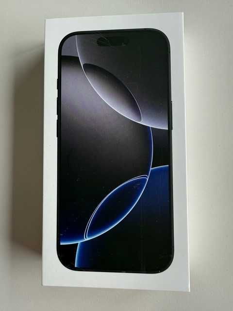 Iphone 16pro, 128GB, Black Titanium, nowy, oryginalnie zapakowany