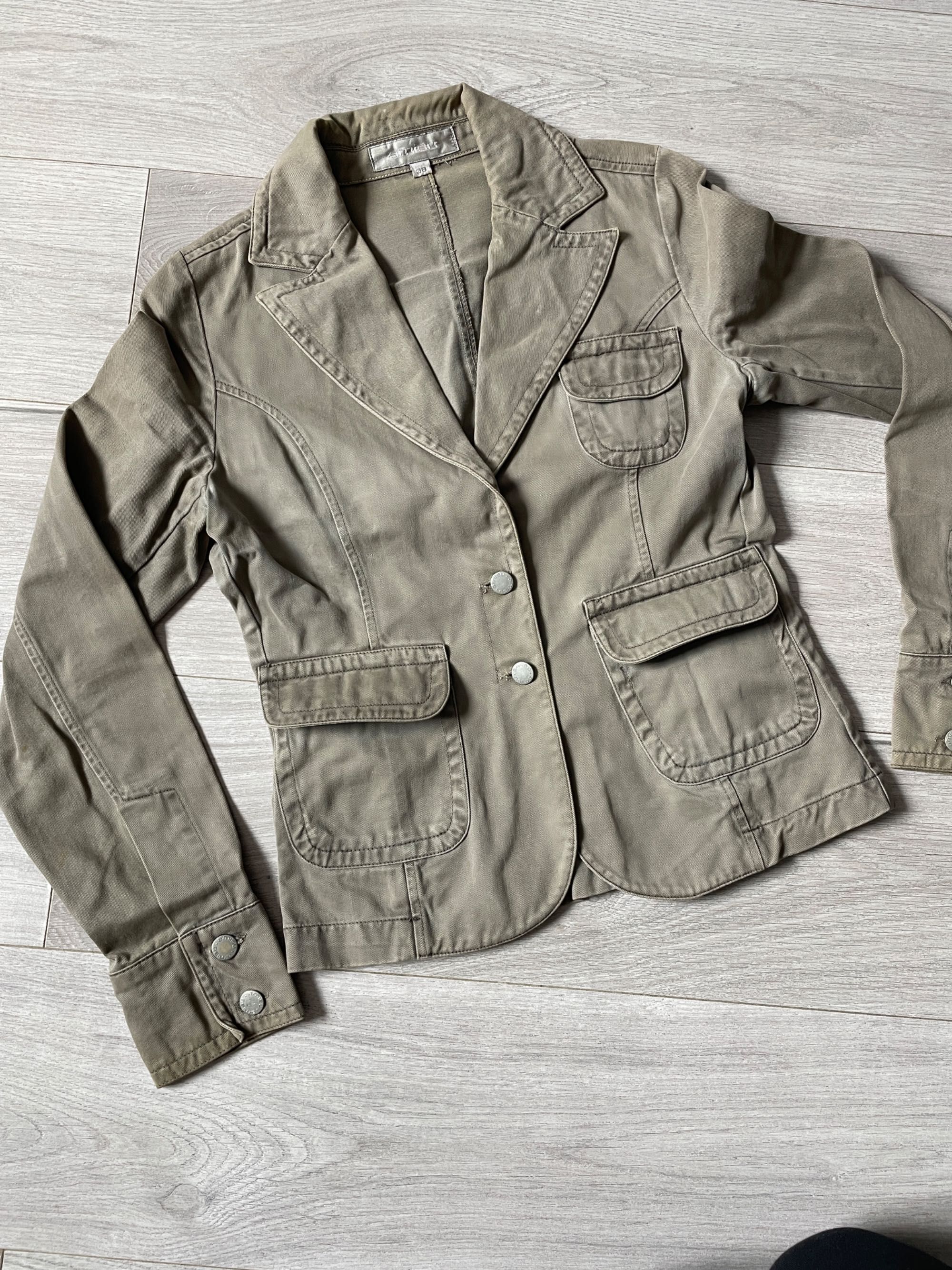 Żakiet Amisu M, 38 khaki zielony marynarka