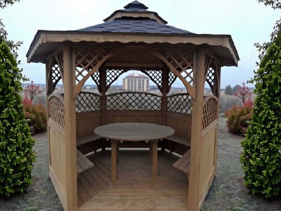 ALTANA 4 3,2m Półokrągłe Kratki Impregnowana +Gont Podłoga Producent