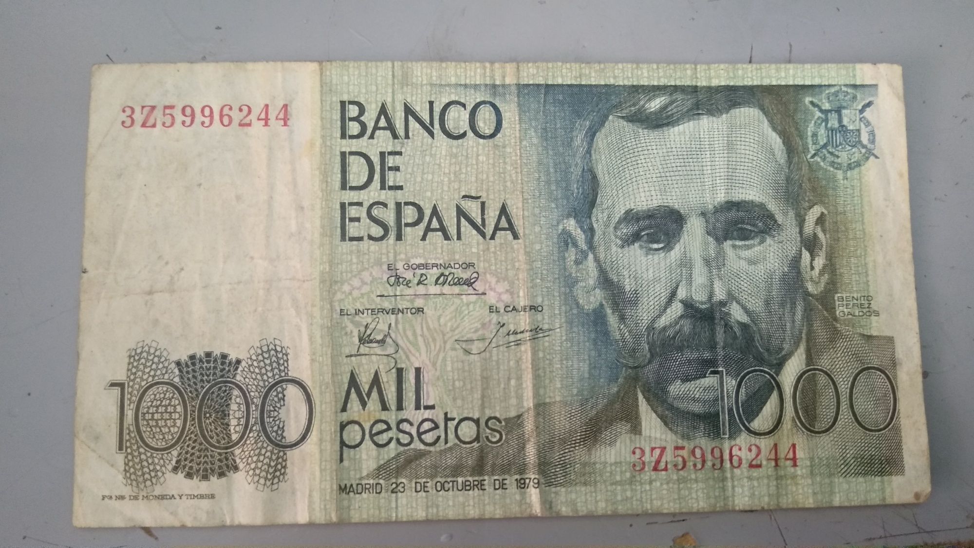 Nota 1000 pesetas 1979