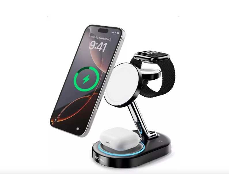 Intoval 3w1 Ładowarka iPhone'a Apple Watch i słuchawek dousznych Y302