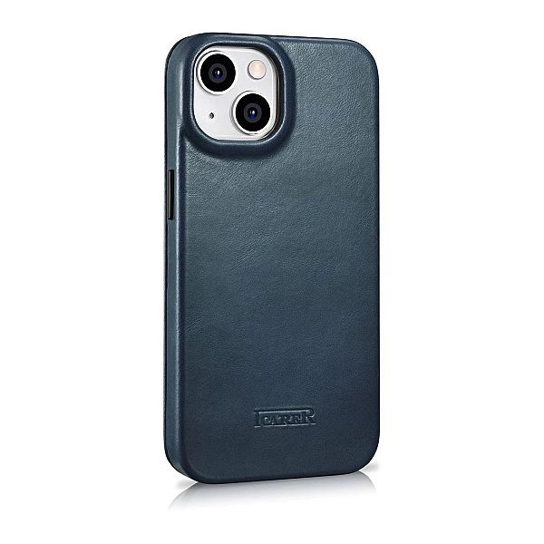 iCarer Ce Oil Wax Premium Leather Folio Case skórzane etui iPhone 14 z