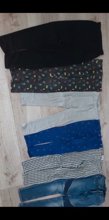 Paczka zestaw ubrań sukienka spódniczka koszulka 7 lat 122 116 leginsy