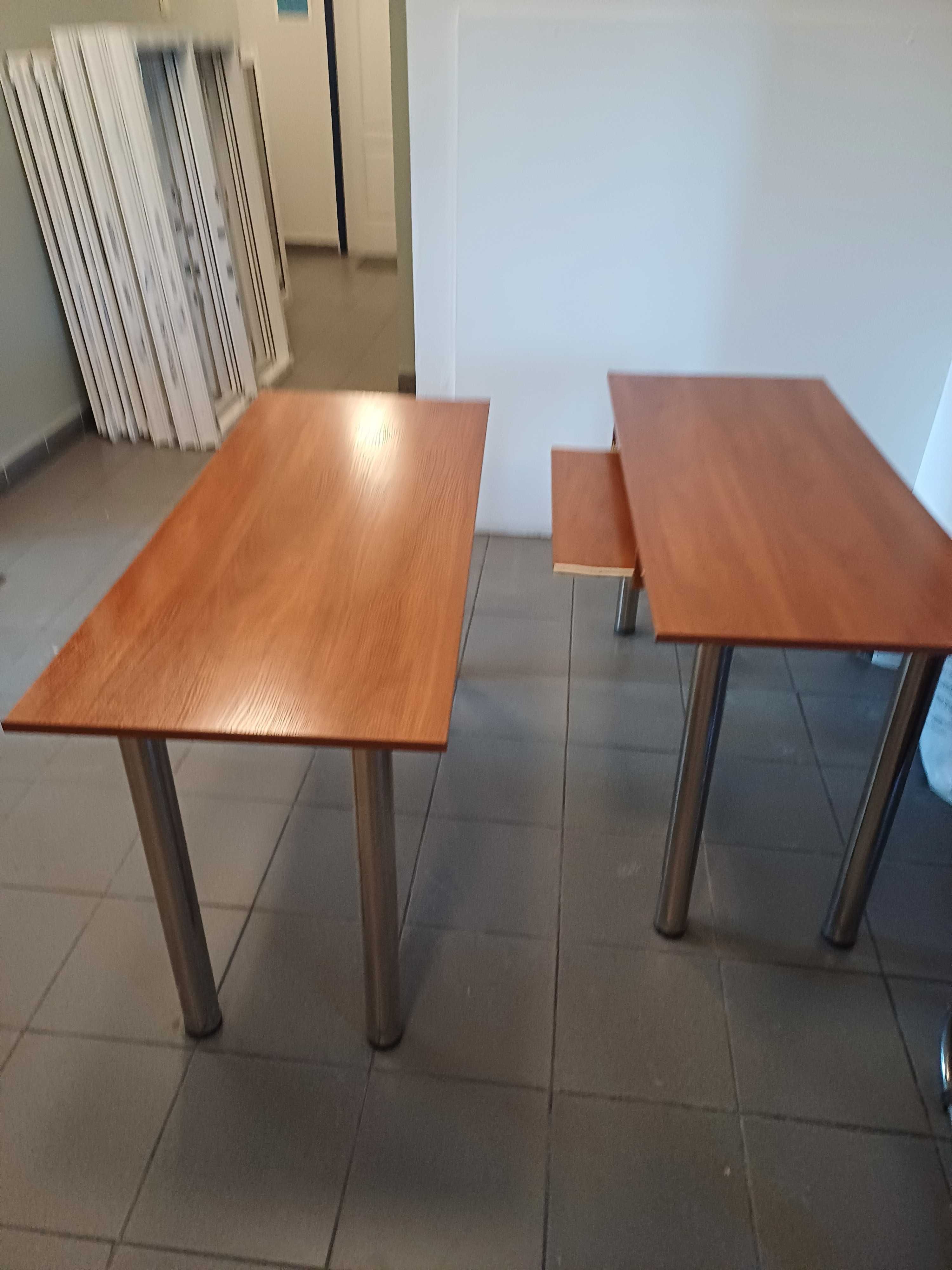 Stolik Biurko komputerowe z wysuwaną szufladą na klawiaturę 130x 55x74
