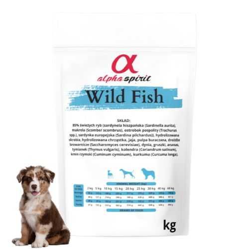 Alpha Spirit dla psa Wild Fish półmiękka HIPOALERGICZNA 1kg na wagę