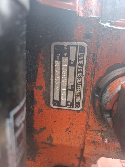 Linde BPV-50R Hydrostat pompa hydrauliczna jazdy sztaplarka ładowarka