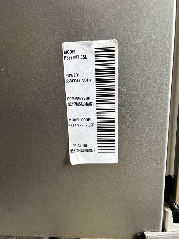 Lodówka zamrażarka Samsung  RS7778FHCSL