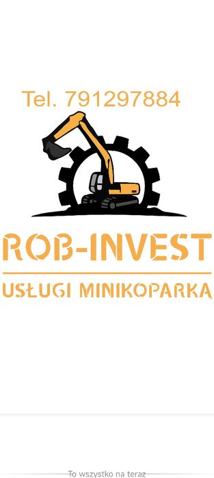 Usługi minikoparka ROBINVEST