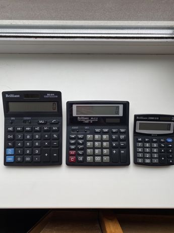 Калькулятори фірми Brilliant (3 різні моделі в наявності)