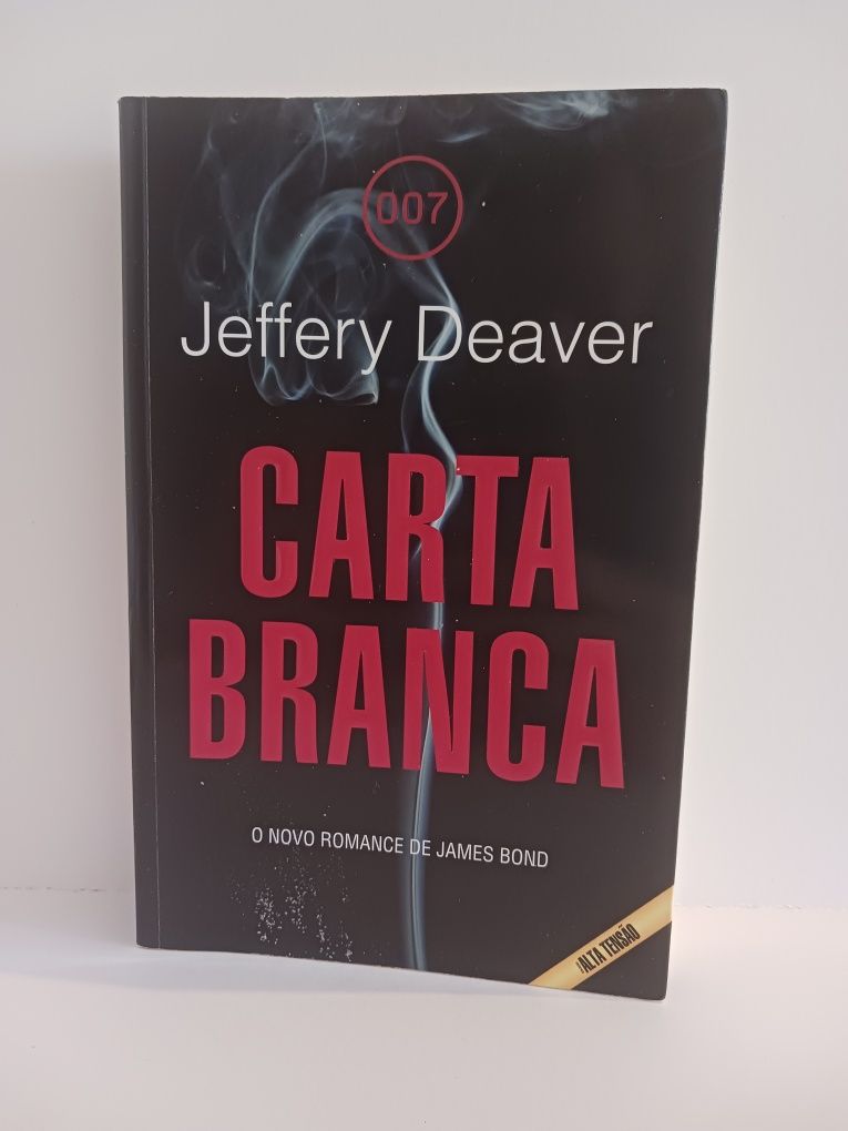Livro 007 Carta Branca, de Jeffery Deaver - Novo